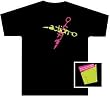 ACTION ACTION - Scissor - Black T-shirt