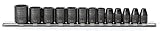 Armstrong 45-890 1/4-Inch Drive 6 Point Metric Impact Socket Set, 12-Piece [並行輸入品]