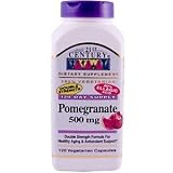 21st Century Health Care, Pomegranate, 500 mg, 120 Veggie Caps