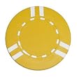 100 Dual Striped Clay Composite Chips - Yellow