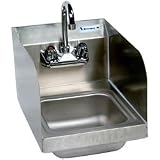 Wall Splash Mount Space Saver 2-Hole Hand Sink with Side Splashes