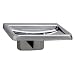 Bobrick 680 304 Stainless Steel Surface Mounted Soap Dish, Bright Finish, 4-1/4" Width x 2" Height x 3-38" Projection