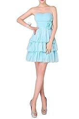 Tiered Lace  Chiffon Bridesmaid Dress/Prom Dress/Party Dress  With Ruffles