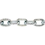 ASC MC168503002 Low Carbon Steel Case Hardened Proof Coil Chain, Zinc Plated, 5/16" Trade, 5/16" Diameter x 2' Length
