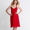 BDL by Ben de Lisi-Red silk & jersey evening dress