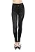 VIRGIN ONLY Women's Denim Jeans Printed Waist Band Seamless Leggings (62 Black, One Size)