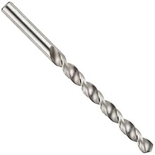 Cleveland 2012 Style High Speed Steel Jobbers' Drill Bit, High Helix, Uncoated (Bright), Round Shank, 118 Degree Conventional Point