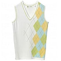 Tehama Ladies V-Neck Argyle Sweater Vest