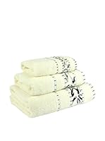 Flor De Algodón Juego De Toallas Asia2 (Beige)