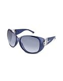 Gucci Signature Horsebit Round Plastic Sunglasses opal blue shaded blue by Gucci