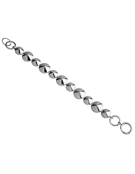 ELLE Jewelry Sterling Silver Multi-size In-Line Cone-Shaped Bracelet