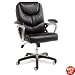 ALERA Franco High Back Swivel/Tilt Leather Chair, Black/Chrome