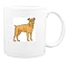 Mug with bulldog, standing, pet, dog, golden