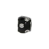 Black Diamonds Enamel Oriana Bead - Pandora Bead and Bracelet Compatible