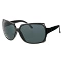 Women's Mossimo® Large Square Plastic Sunglasses - Black