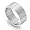 10mm Engravable Plain Stainless Steel Wedding Ring - Size 6
