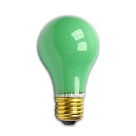 60 Watt A19 Green Light Bulb by Generic