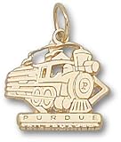 Purdue Boilermakers Solid 10K Gold Train 1/2'' Pendant
