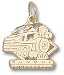 Purdue Boilermakers Solid 10K Gold Train 1/2'' Pendant
