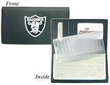Oakland Raiders Embroidered Leather Checkbook Cover