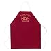 Attitude Apron Really Cool Mom Apron, Burgundy, One Size Fits Most
