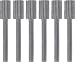 NEW YEARS SALE - 1/4 x 3/8 inch Cylinder HSS Cutter, 1/8 inch shank, 6pc, Seconds