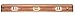 Johnson Level 624 24-Inch Flat Brass Mahogany Level