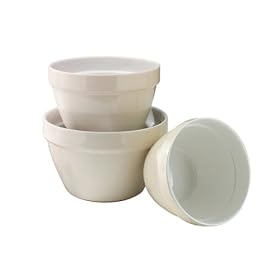 Mayfair and Jackson Three Piece Stoneware Bowl Set by Metro