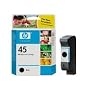 HP Original No.45 Black Ink Cart 415Page 21ml