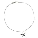 Sterling Silver Starfish Anklet