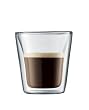 Bodum Canteen Double-Wall Shot/Espresso Glasses, Set of 2