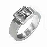 Leo Horoscope Sign Silver Tone Pewter Ring