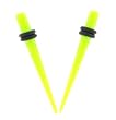 Acrylic Neon Taper - Green - 8G - Sold as a Pair