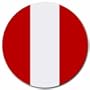 Peru Flag Round Mouse Pad