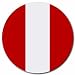 Peru Flag Round Mouse Pad