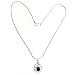 Handmade Amethyst Pendant Sterling Silver Jewelry with Chain 1.75 inches