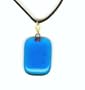 Baerreis - Bright Blue Fused Glass Pendant