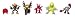 Digimon 1.5 Collectible Figure: Gigi, Cuil, Mame, Ape, Deputy, Mammoth