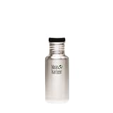 Klean Kanteen Stainless Steel Water Bottle with Poly Flat Cap (18-Ounce)