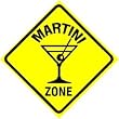 MARTINI ZONE alcohol drink olive NEW sign