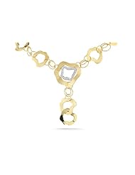 I. Reiss 14K Gold Open Link Necklace, Enhanced with Diamonds.