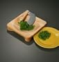 Herb Bowl with Mezzaluna Chopper