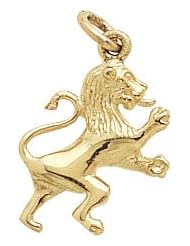 Rembrandt Charms Lion Charm, 10K Yellow Gold