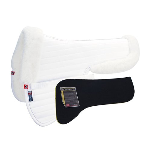 Matrix Ergomonic All Purpose Coolback Half Pad w/Pro-Impact Inserts - Size:Mediu