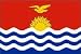 Kiribati Flag Rayon On Staff 4 in. x 6 in.