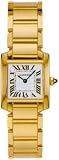 NEW CARTIER TANK FRANCAISE LADIES SOLID 18K GOLD WATCH W50002N2