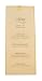 Slim Vellum Menu Card Brown