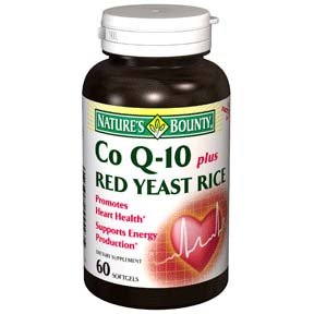 Nature's Bounty Coq10 Plus Red Yeast Rice Softgels, 60 Soft Gels