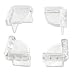 Heavy-Duty Soft PVC Edge Corner Protectors - Clear - Self-Adhesive - No Tool Installation