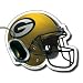 NFL Green Bay Packers Football Helmet Design Mouse Pad